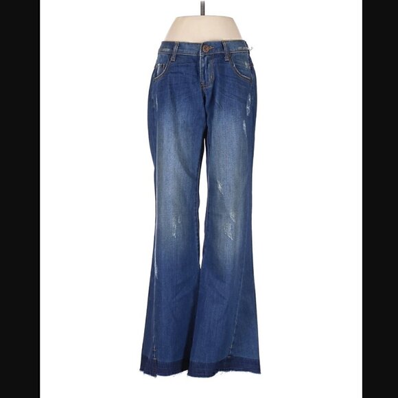 One Teaspoon Free People Jeans 22 XXS NWT Westender Flare Festival Boho Travel - Picture 3 of 15